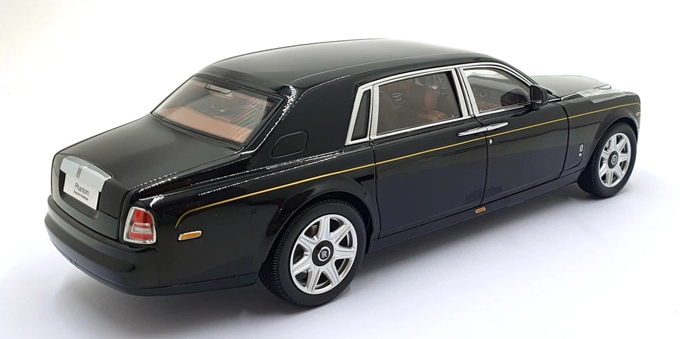 Kyosho escala 1/18 diecast 0884DBK2 - Rolls Royce Phantom Extended Diamond negro Foto 2 de 4