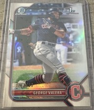 2022 Bowman #BCP-22 George Valera Chrome RC 1st Bowman  REFRACTOR NM SEE PICS