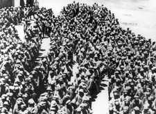 Foto paraguayos hechos prisioneros 16 de marzo durante la guerra del Gran Chaco sobre 1935