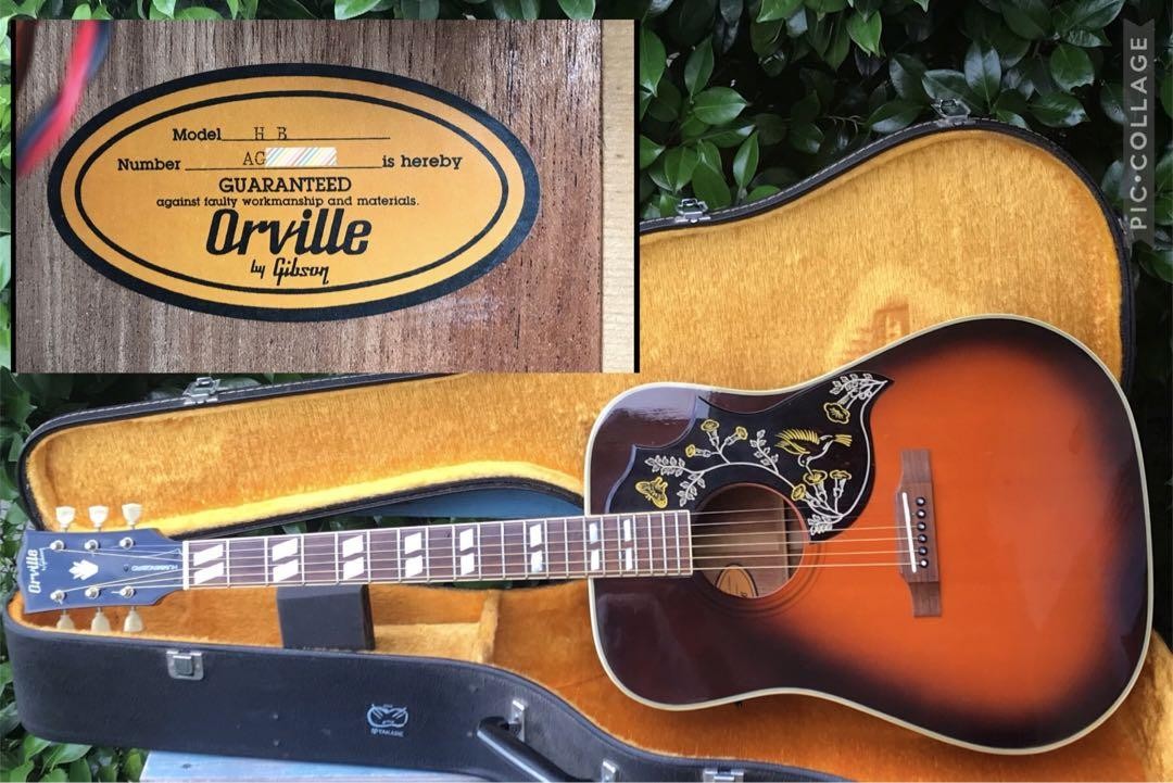 超レア！Orville by Gibson HUMMINGBIRDエレアコ Electric Acoustic Guitar Orville by Gibson HB Hummingbird Model