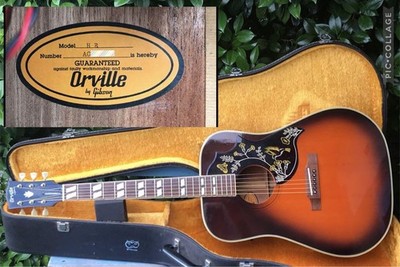Electric Acoustic Guitar Orville by Gibson HB Hummingbird Model