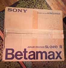Sony Betamax SL-2410 Beta Video Cassette Recorder VCR 2-Head