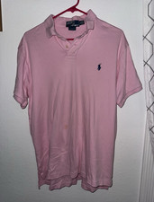 Polo Ralph Lauren Custom Fit Pink Short Sleeve Polo Shirt Men's S