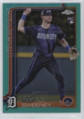 2025 Topps Chrome Teal Refractor 54/299 Trey Sweeney #6 Rookie RC 0c3h