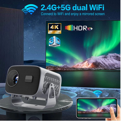 Mini Projektor Beamer  Android 4K Full HD WLAN Bluetooth Heimkino Neu A10 / 2026