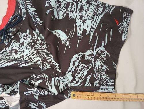 Nautica Men Large Swim Trunks Shorts Tropical Lined Pockets Drawstring FAST Ship - Picture 10 of 18