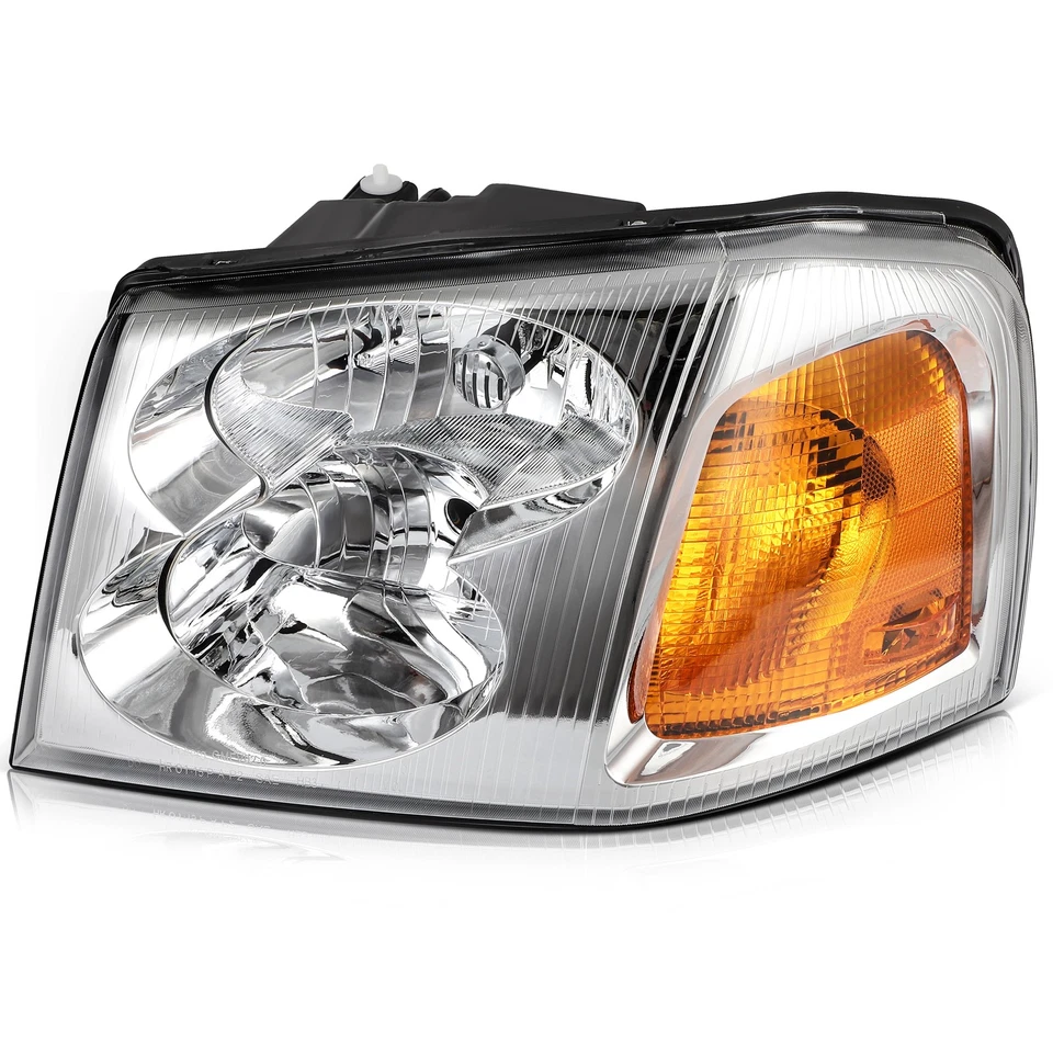 Par de montaje de faros para GMC Envoy 2002-2009 carcasa cromada Foto 4 de 4