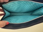 Moroccanoil Navy Cosmetic Makeup Travel Bag - - 9.5" x 8" x 3" . New/ never used — photo 2