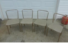 4x Vintage 1950s Cosco Gate Leg Folding Chairs