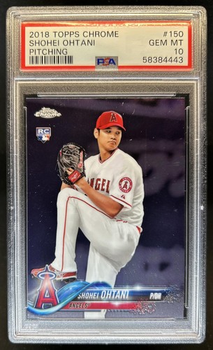 2018 Topps Chrome Shohei Ohtani RC Rookie #150 Angels PSA 10 GEM MINT