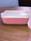 Pyrex 1.5 Qt Pink Refrigerator Casserole Dish with Lid Vintage 0503 In EXC Cond