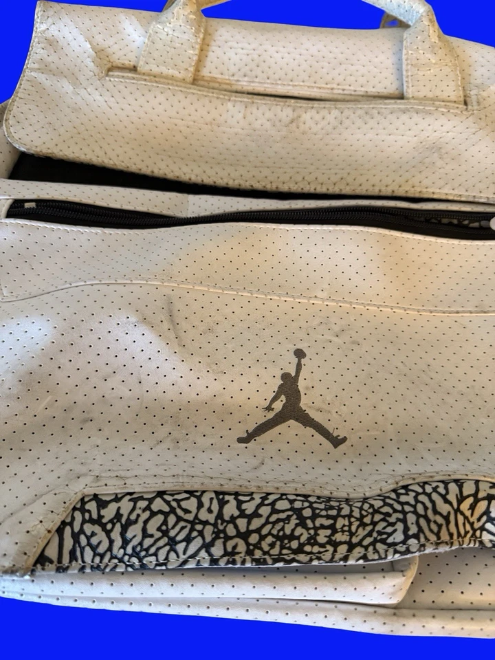 Jordan Vintage 1990’s Leather Laptop/ Book Bag - Image 2 of 4