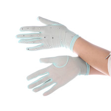 Two Gloves Set Figure Skating Performance Gear High Elastic Mesh Design