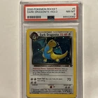 PSA 8 Dark Dragonite #5 2000 Pokemon Rocket Holo Pokemon TCG SWIRLL!!