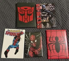 Spider-Man  Batman Dark Knight Refrigerator Magnets Ata-Boy 2000’s 5”
