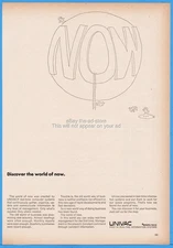 1970 Sperry Rand UNIVAC Computer System Discover the world of now vintage ad
