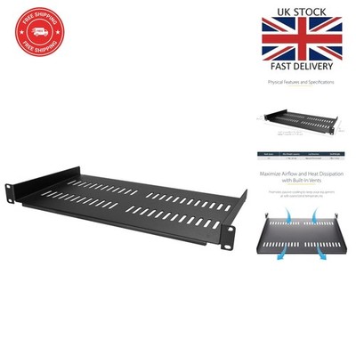1 HE Rack Mount Regal - belüftetes freitragendes Fach für 19'' Ausrüstung, 50 Pfund Unterstützung