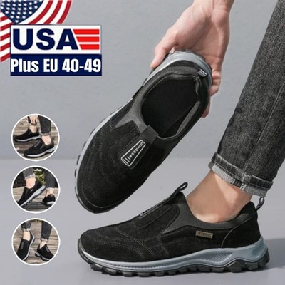 Mens Oversized Hiking Shoes Anti Slip Lightweight Walking Shoes Camping Climbing