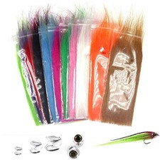 13 Packs Mix Color Long Fiber Fly Tying Materials Streamer Fly Tying Material