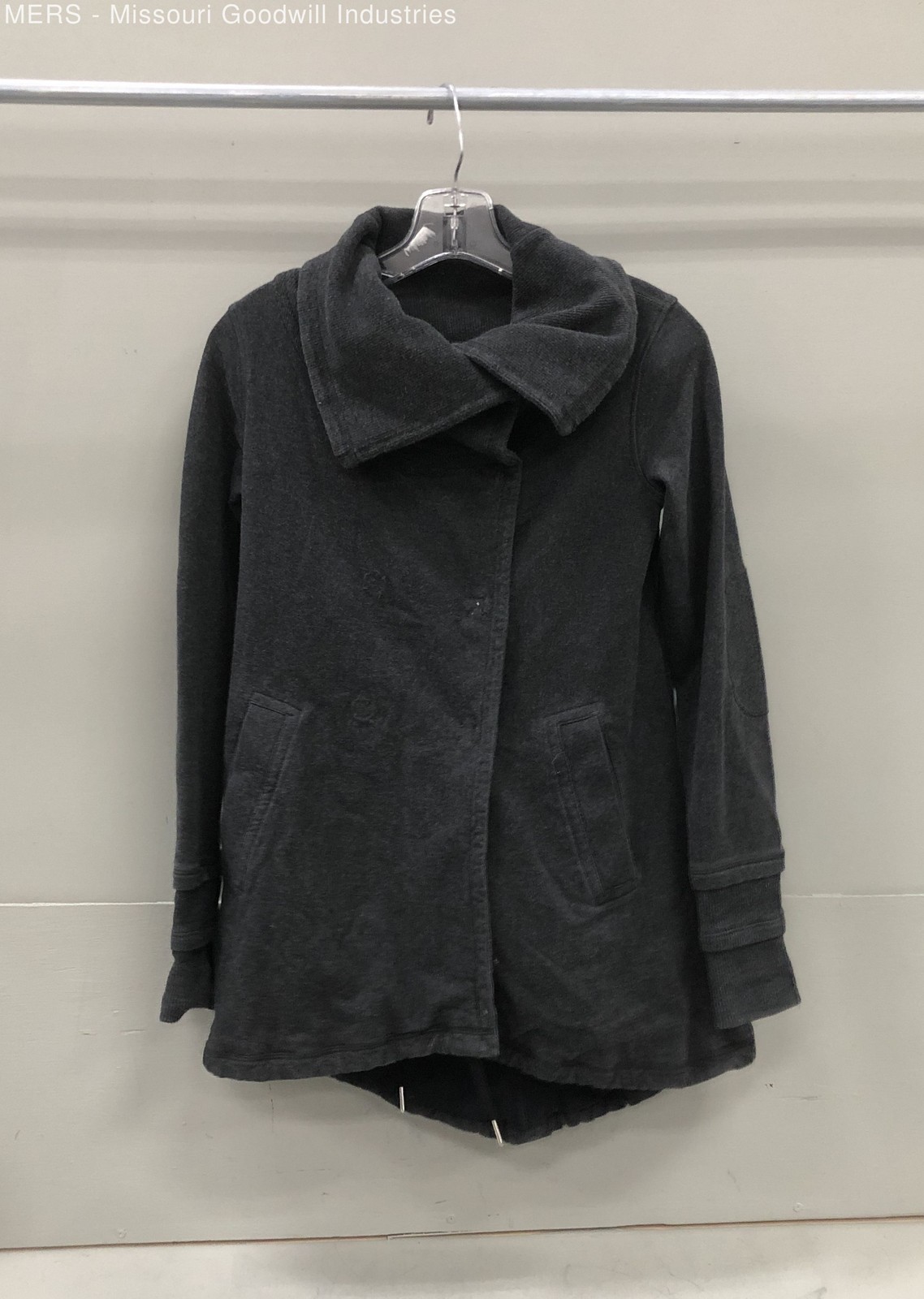 Lululemon Women's Black Solid Double Breasted Asy… - image 1