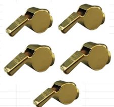 LAWPRO lot of 5 FULL SIZE POLICE Whistle Metal Sports Security Uniform Outdoor