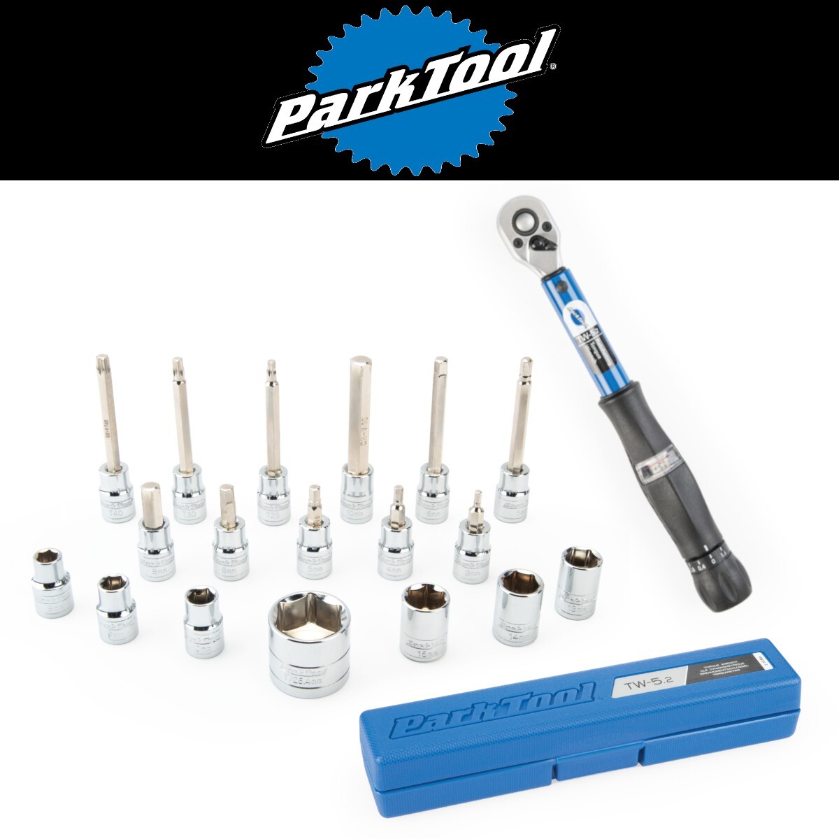 Park Tool TW-5.2 & SBS-1.2 Adjustable Torque Wrench & 18