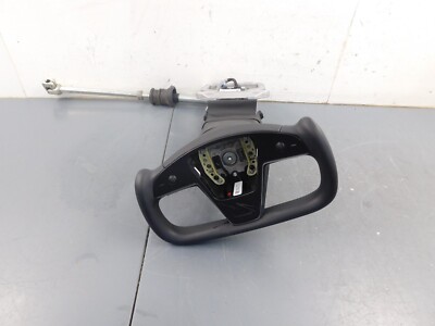 2021 Tesla Model S Long Range Plaid Steering Wheel / Column #9677 Y3