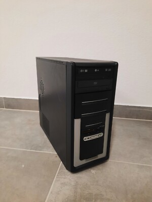 Klassiker Retro PC Windows XP DVD Brenner AMD Sempron 