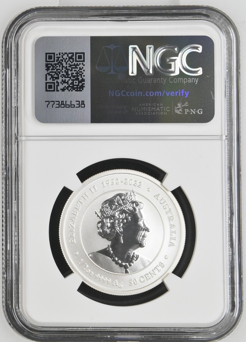 2024 Australia 1/2 oz Silver Lunar Dragon BU Series III NGC MS70