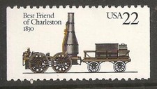 1987 Scott# 2363 Locomotive Best Friend of Charleston 22c  MNH OG