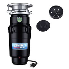 WasteMaid 1/3 HP Continuous Feed Garbage Disposal w/ Cord, Stopper, Splash Guard