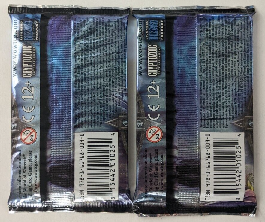 Icecrown Booster Pack World of Warcraft TCG Lot 2 NEW Sealed CCG Scourgewar | eBay Icecrown Booster Pack World of Warcraft TCG Lot 2 NEW Sealed CCG Scourgewar | eBay