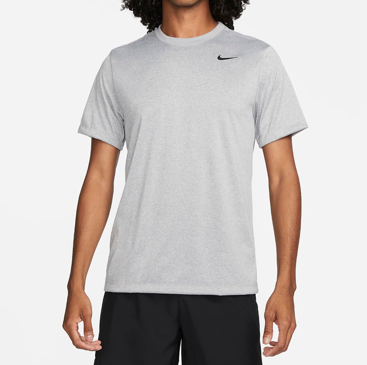 dri Nike Men's Grey Heather Dri-FIT Legend Fitness T-shirt (DX0989-063