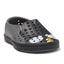 Native Miles Print x SANRIO Badtz-Maru Black Slip-On Sneaker Toddler Size 5 NIB