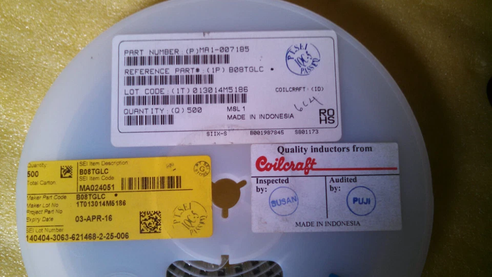 Coilcraft B08TGLC Fixed Inductors BXXT Semiconductor Transducer Controller - Image 2 of 4