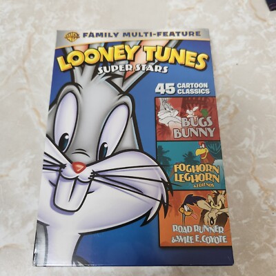 Looney Tunes Super Stars DVD Bugs Bunny Foghorn Leghorn Road Runner New Sealed