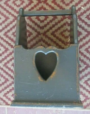 Large Vintage Primitive Hand Made Wooden Yarn Box 19.25" Tall-FREE SHIPPING