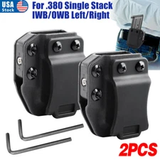 2x Universal Magazine Holster IWB/OWB Mag Carrier For .380 single Stack Magazine