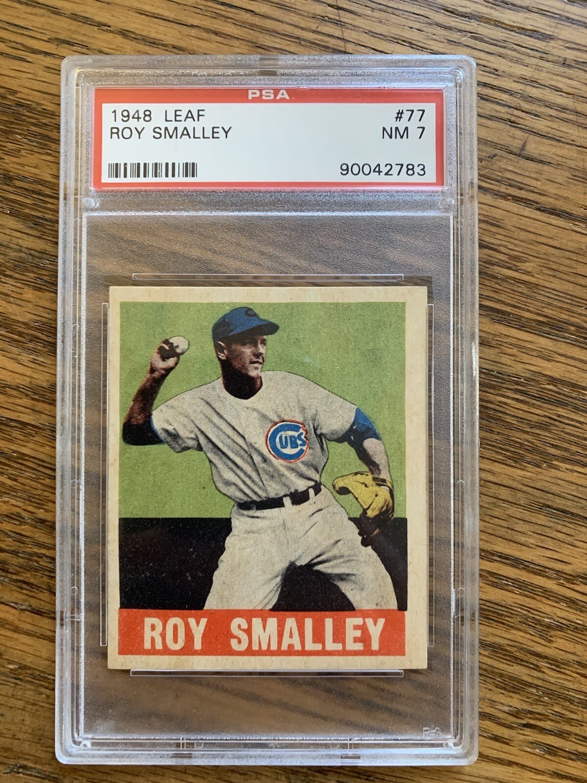 1948 Leaf Roy Smalley #77 PSA NM 7