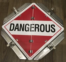 LabelMaster Duo Hazard Flip Sign (13) For Semi With Lubricate Clips 27-OCC4B