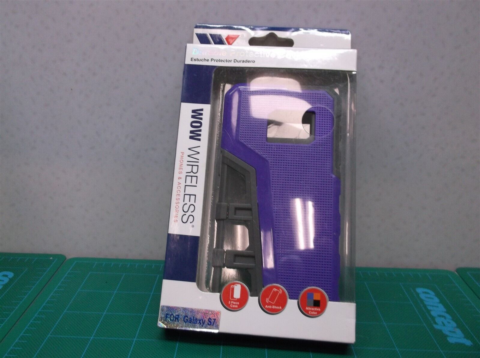 Toro WOW Wireless Case ショップ For 入手困難 Galaxy s7 Purple Gray
