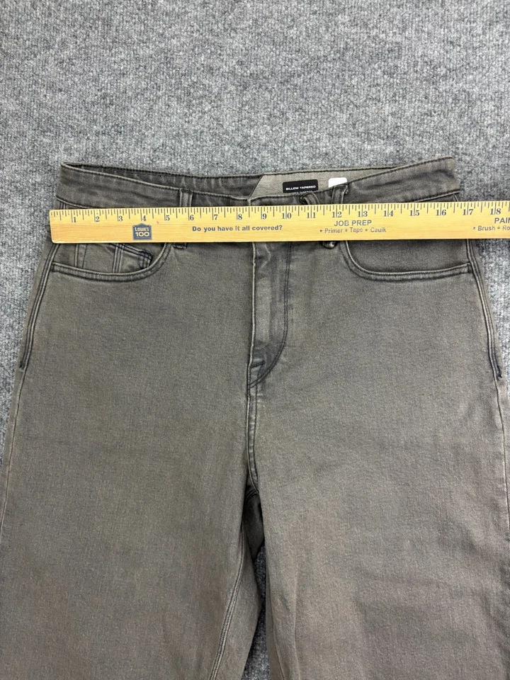 Volcom Billow Tapered Jeans Men's W30 x L27 Gray Denim Loose Fit Skater - Image 3 of 4