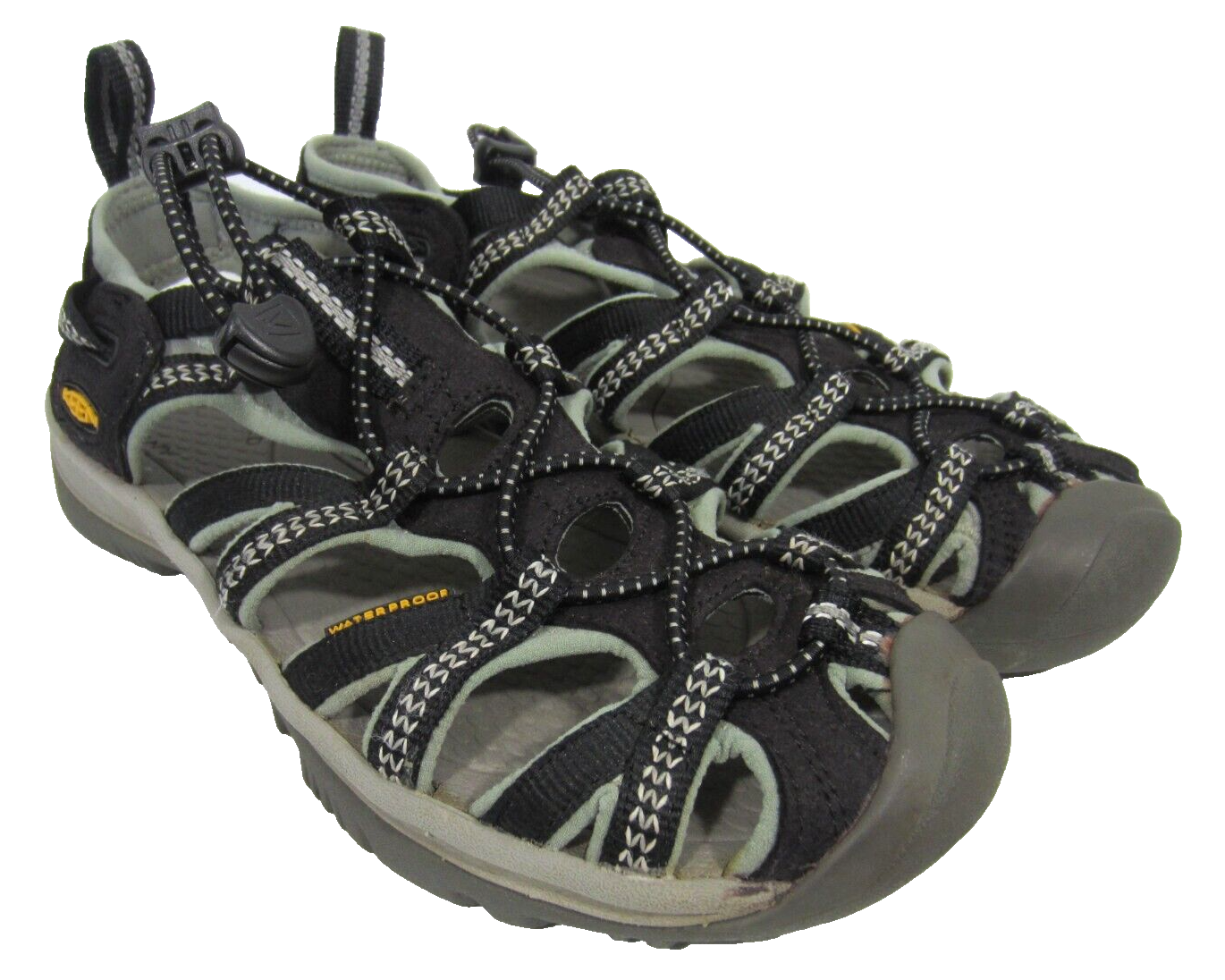 Sandali Keen Whisper donna 6 nero grigio cinturino elastico escursionismo 1008448 impermeabili