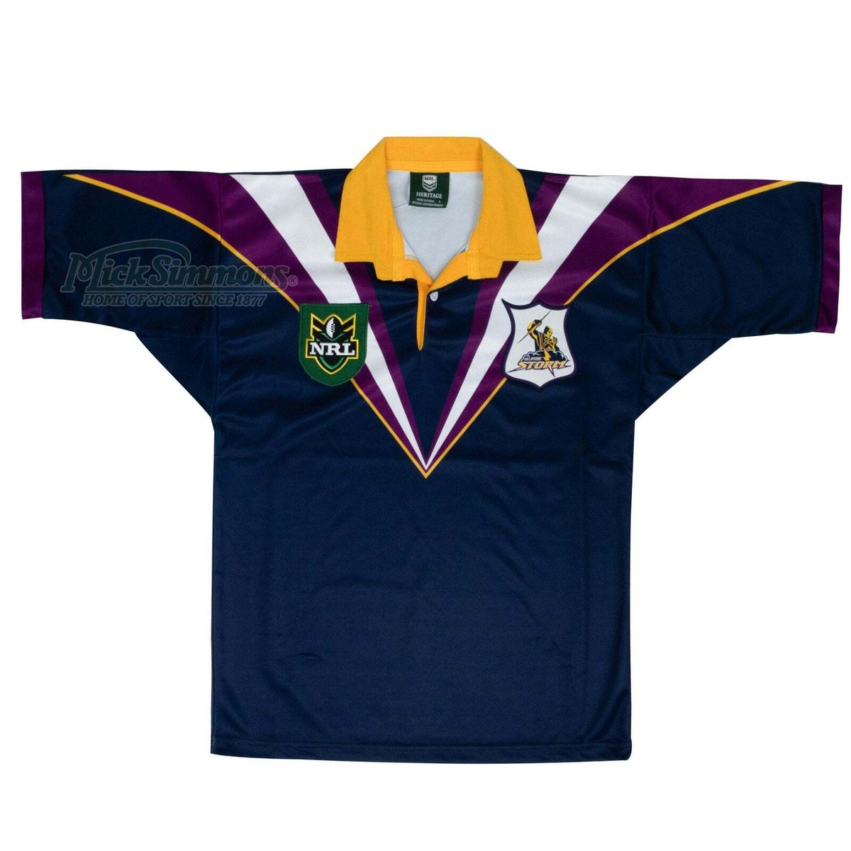 【海外Ｍサイズ】NRL メルボルン・ストーム 1998 ヘリテージジャージ 海外Mサイズ】NRL メルボルン・ストーム 1998 ヘリテージ