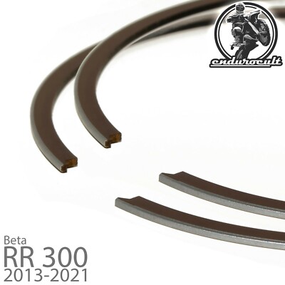 2x Kolbenringe für Beta RR 300 + XTrainer 2T 2013-2021 (Kolben,Piston,Ring)