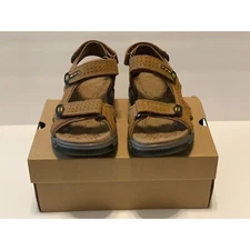 Camel Crown Men's Leather Sandals Brown Camel 7837 Size 7