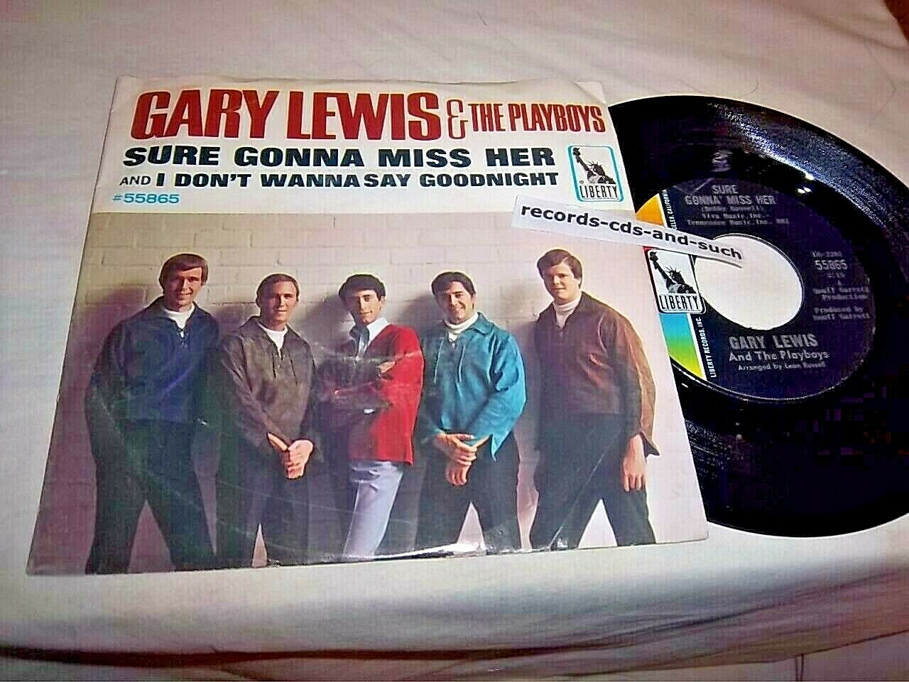 GARY LEWIS & THE PLAYBOYS-SURE GONNA MISS HER/I DON'T WANNA..VG+/VG+