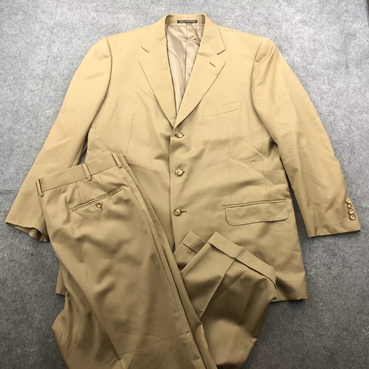 Ermenegildo Zegna Suit Jacket 2 Piece Size EUR 56 US 44 Drop 7 37x28 Cuffed VTG
