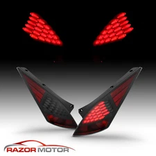 2003 - 2007 For 350Z JDM LED Brake Tail Lights All Black Smoke Rear Lamps