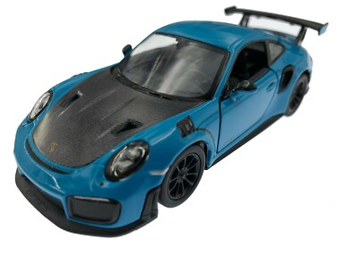#ad 5quot; Kinsmart Porsche 911 GT2 RS Diecast Model Toy Car 1:36 Blue $8.98